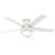 Anslee Low Profile with LED Light 46 inch Ceiling Fans Hunter Fresh White - Fresh White 