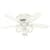 Builder Low Profile Swirled Marble with 3 Lights 42 inch Ceiling Fans Hunter Snow White - Snow White 