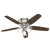 Builder Low Profile with 3 Lights 52 inch Ceiling Fans Hunter Brushed Nickel - Brazilian Cherry 