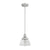 Cypress Grove 1 Light Mini Pendant Lighting Hunter Brushed Nickel - Clear Holophane 