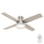 Dempsey Low Profile with Light 52 inch Ceiling Fans Hunter Brushed Nickel - Light Gray Oak 