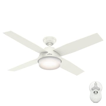 Dempsey Outdoor with Light 52 inch Ceiling Fans Hunter Fresh White - Washed Oak 