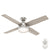 Dempsey with Light 52 inch Ceiling Fans Hunter Brushed Nickel - Light Gray Oak 