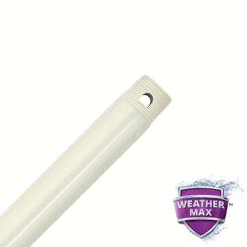 Fresh White All-Weather 24" Downrod - 99748 Ceiling Fan Accessories Hunter Fresh White 