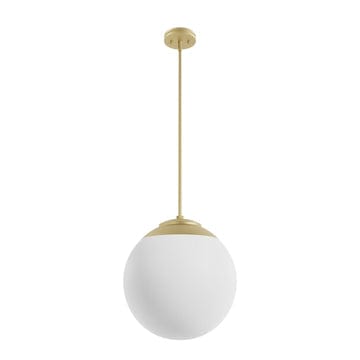 Hepburn 16 Inch Diameter Pendant Lighting Hunter Painted Modern Brass - Cased White 