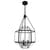 Indria 3 Light Pendant 13 inch Lighting Hunter Rustic Iron - Clear Seeded 