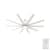 Overton Outdoor with LED Light 72 inch Ceiling Fans Hunter Matte White - Matte White 