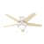Parmer Low Profile with LED Light 46 inch Ceiling Fans Hunter Fresh White - Bleached Oak 