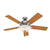 Pro's Best with Light 52 inch Ceiling Fans Hunter Brushed Nickel - Chestnut 