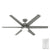 Skysail Outdoor with LED Light 60 inch Ceiling Fans Hunter Matte Silver - Matte Silver 