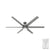 Solaria Outdoor with LED Light 72 inch Ceiling Fans Hunter Matte Silver - Matte Silver 