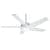 Stealth DC with LED Light 54 inch Ceiling Fans Casablanca Snow White - Hi-Gloss Snow White 