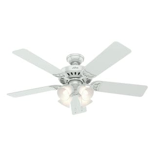 Studio Series with 4 Lights 52 inch Ceiling Fans Hunter White - White 