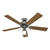 Swanson with LED 52 in Ceiling Fans Hunter Matte Silver - Autumn Walnut 