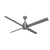 Trak Outdoor 84 inches 110V Ceiling Fans Hunter Silver - Silver 