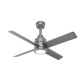 Trak Outdoor with light 60 inches 110V Ceiling Fans Hunter Silver - Silver 