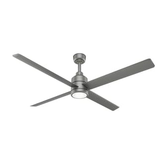 Trak Outdoor with light 84 inches 110V Ceiling Fans Hunter Silver - Silver 