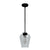 Vidria Smoked Glass 1 Light 7.25 Inch Mini Pendant Lighting Hunter Matte Black - Smoked 