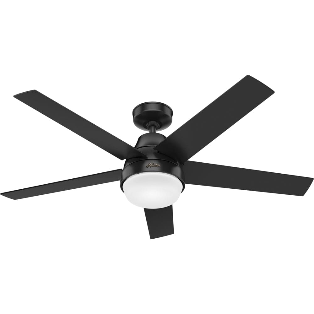 Aerodyne smart ceiling fan in matte black finish