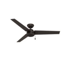 Ventilador de techo resistente a la humedad Cassius en acabado negro mate